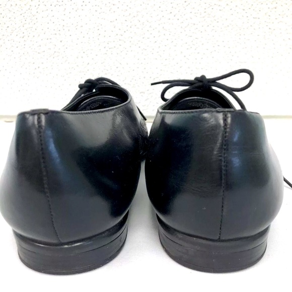 Women's Trotters Lila Black Oxford Woven Toe Flat Shoes Tie Size 8.5M - Picture 5 of 11